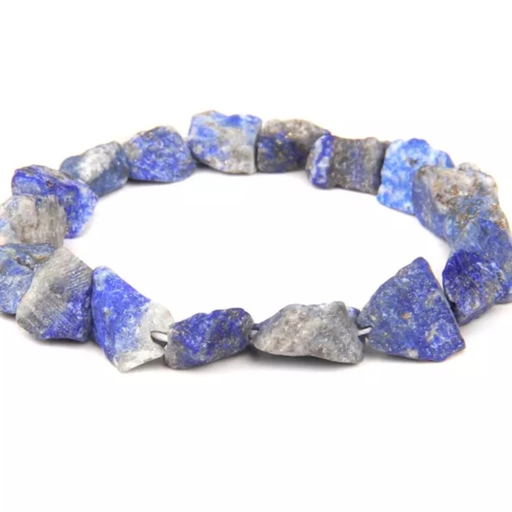 Natural rough, gemstone bracelets